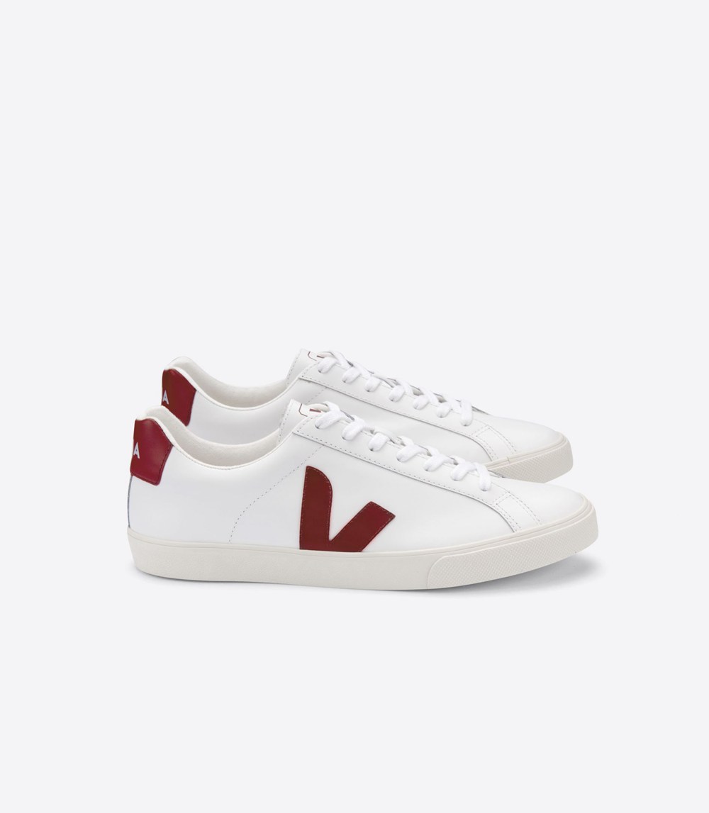 Veja Sneakers Dam - Esplar Läder - Vita - 714352-PWM